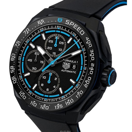 Tag Heuer Formula 1 Chronograph Rubber Strap Black Dial Automatic Diver's CBZ2084.FT8097 200M Men's Watch