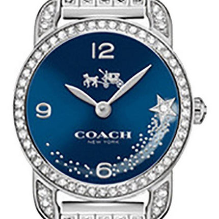 Coach Delancey Blue Dial Crystal Accents Quartz 14502669 Womens Watch