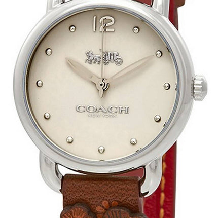 Coach Delancey Beige Dial Stainless Steel Quartz 14502761 Womens Watch