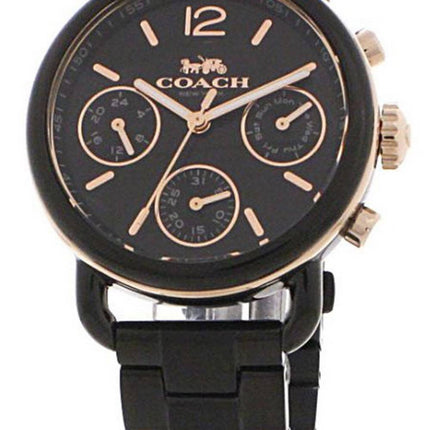 Coach Delancey Chronograph Black Dial Stainless Steel Quartz 14502840 Womens Watch