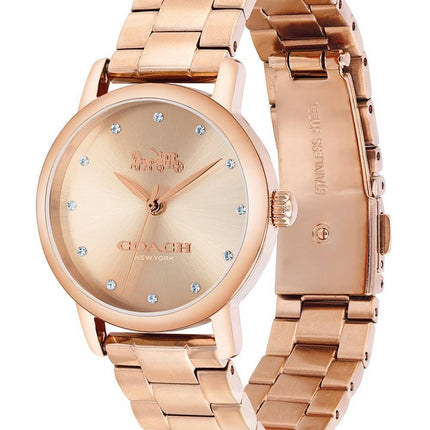 Coach Grand Rose Gold Tone Stainless Steel Quartz 14503003 Womens Watch
