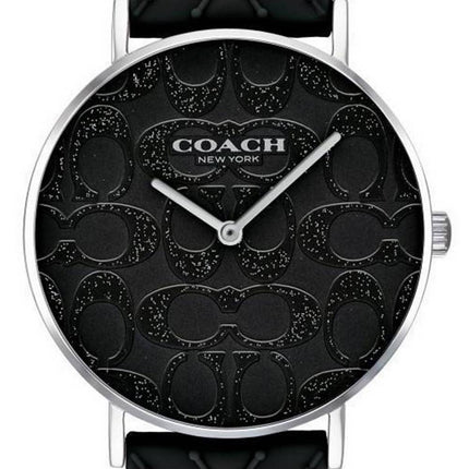 Coach Perry Black Dial Silicone Band Quartz 14503028 Womens Watch