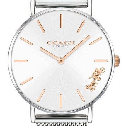 Coach Perry Silver Dial Stainless Steel Mesh Quartz 14503124 Womens Watch