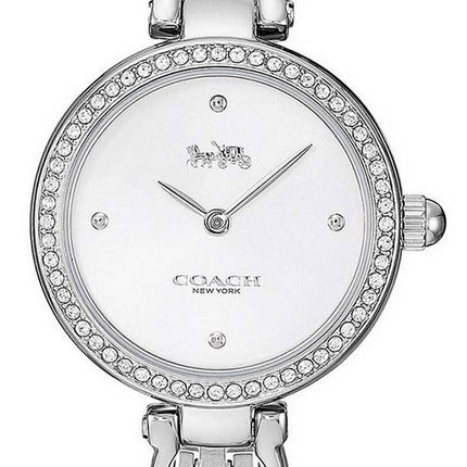 Coach Park Sig C Crystal Accents Stainless Steel Quartz 14503170 Womens Watch
