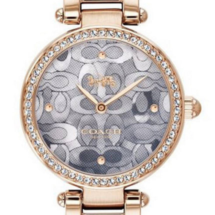 Coach Park Crystal Accents Rose Gold Tone Stainless Steel Quartz 14503226 Womens Watch