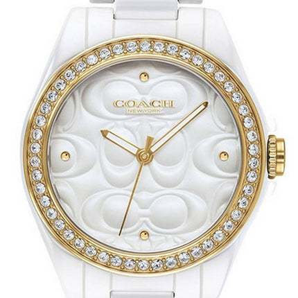 Coach Astor White Dial Crystal Accents Quartz 14503254 Womens Watch