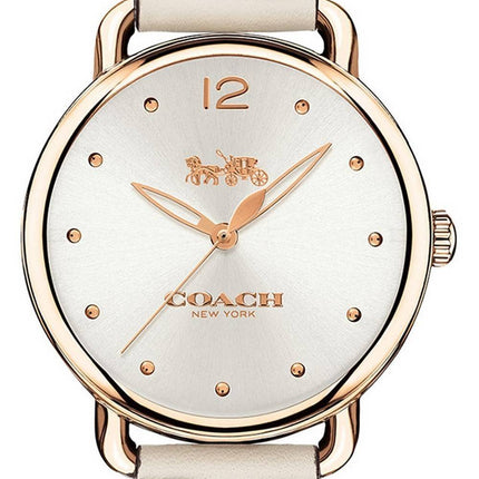 Coach Delancey Silver Dial Leather Strap Quartz 14503311 Womens Watch