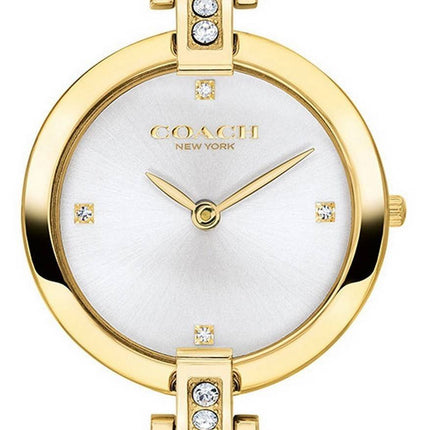 Coach Chrystie Gold Tone Stainless Steel Crystal Accents Quartz 14503318 Womens Watch