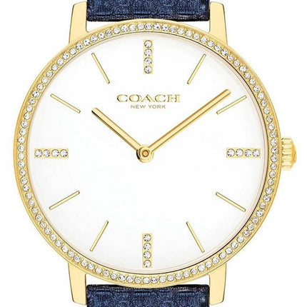 Coach Audrey White Dial Leather Strap Quartz 14503351 Womens Watch