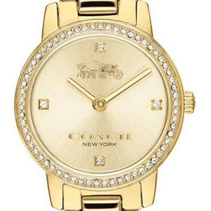 Coach Audrey Gold Tone Stainless Steel Quartz 14503367 Womens Watch