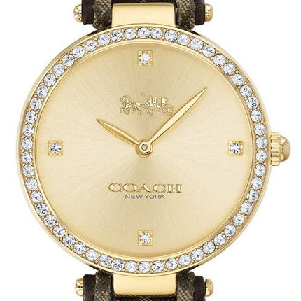 Coach Park Jacquard Signature C Crystal Accents Quartz 14503456 Womens Watch