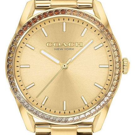 Coach Preston Gold Tone Stainless Steel Quartz 14503476 Womens Watch