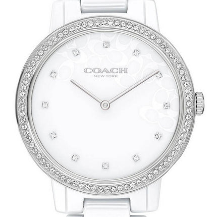 Coach Audrey Crystal Accents Ceramic Quartz 14503499 Womens Watch