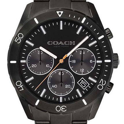 Coach Thompson Black Dial Stainless Steel Chronograph Quartz 14602386 Mens Watch