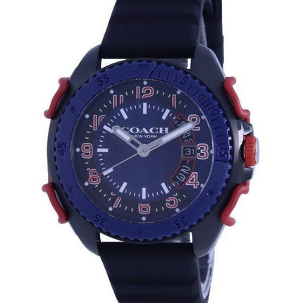 Coach C001 Blue Dial Silicone Quartz CO14602449 Men's Watch