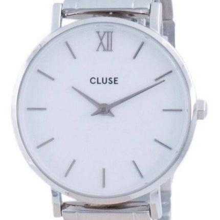 Cluse Minuit 3-Link White Dial Stainless Steel Quartz CW0101203026 Womens Watch