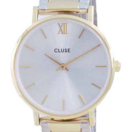 Cluse Minuit 3-Link Silver Dial Two Tone Stainless Steel Quartz CW0101203028  Womens Watch