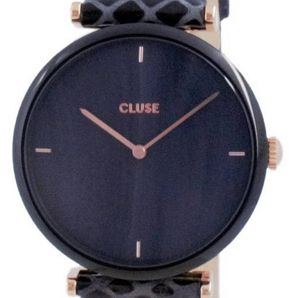 Cluse Triomphe Black Dial Leather Quartz CW0101208012 Womens Watch