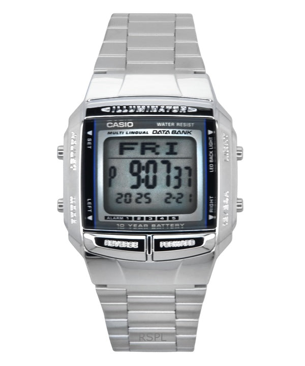 Casio Data Bank Illuminator Dual Time Alarm Digital DB-360-1A DB360-1A Men's Watch