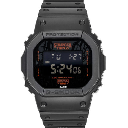 Casio G-Shock Digital Stranger Things Bio-Based Resin Strap Quartz DW-5600STT-1 200M Men's Watch