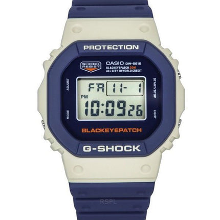 Casio G-Shock Digital BlackEyePatch Collaboration Bio-Based Resin Strap Quartz DW-5610BEP-2 200M Mens Watch