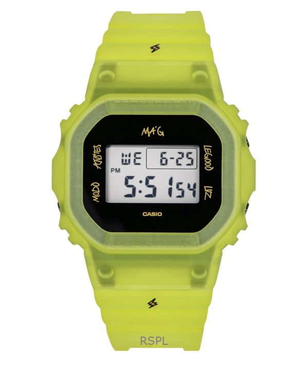Casio G-Shock Digital J Balvin Resin Strap Quartz DWE-5600JB-1A9 200M Men's Watch