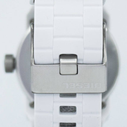Diesel Double Down White Dial Rubber Strap DZ1436 Men's Watch