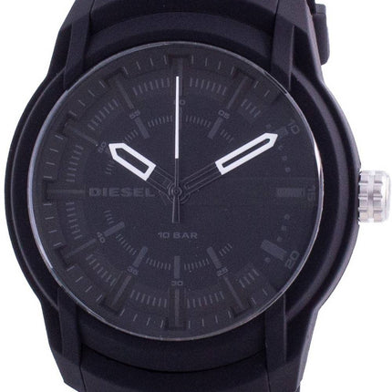 Diesel Armbar Black Dial Silicone Strap Quartz DZ1830 100M Men's Watch
