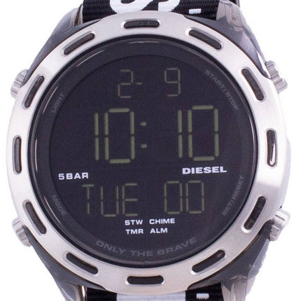 Diesel Crusher Digital Black Nylon Quartz DZ1914 Men's Watch