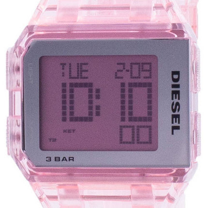 Diesel Chopped Millennial Pink Transparent Quartz DZ1920 Unisex Watch