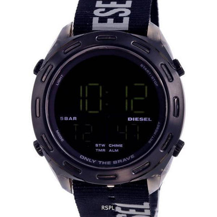 Diesel Crusher Digital Textile Black Dial Quartz DZ1985 Mens Watch