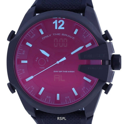 Diesel Mega Chief Chronograph Analog Digital Silicon DZ4548 100M Men's Watch