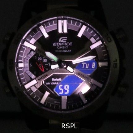 Casio Edifice Sospensione Mobile Link Black Dial Solar ECB-2000D-1A ECB2000D-1 100M Men's Watch