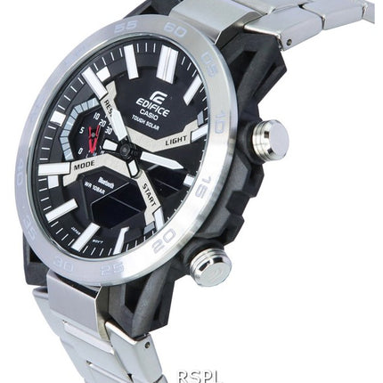 Casio Edifice Sospensione Mobile Link Black Dial Solar ECB-2000D-1A ECB2000D-1 100M Men's Watch