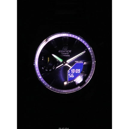 Casio Edifice Analog Digital Smartphone Link Blue Dial Quartz ECB-S10D-2A 100M Men's Watch