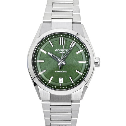 Casio Edifice Analog Stainless Steel Forged Carbon Green Dial Automatic EFK-100D-3A 100M Men's Watch