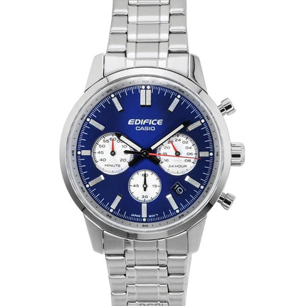 Casio Edifice Analog Chronograph Stainless Steel Blue Dial Quartz EFR-575D-2A 100M Men's Watch
