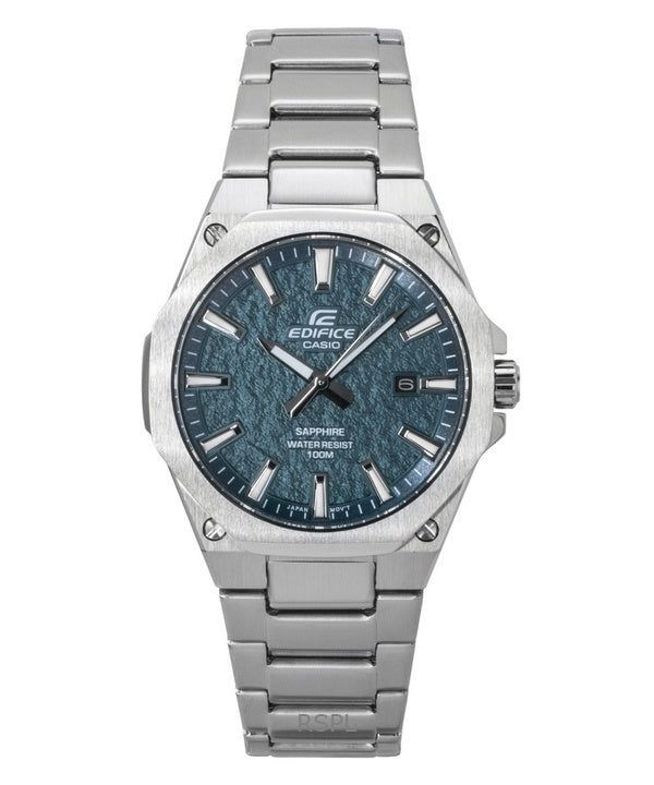 Casio Edifice Analog Stainless Steel Green Dial Quartz EFR-S108DE-3AV 100M Men's Watch