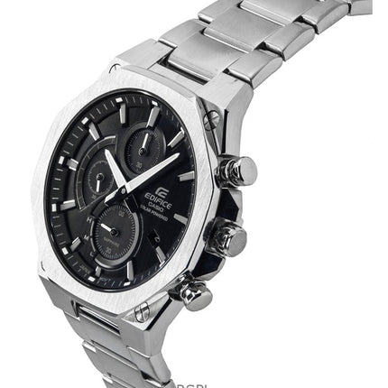 Casio Edifice Slim Line Chronograph Analog Solar EFS-S570D-1A EFSS570D-1 100M Mens Watch