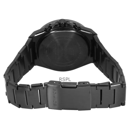 Casio Edifice Analog Chronograph Stainless Steel Black Dial Solar EFS-S650DC-1A 100M Men's Watch
