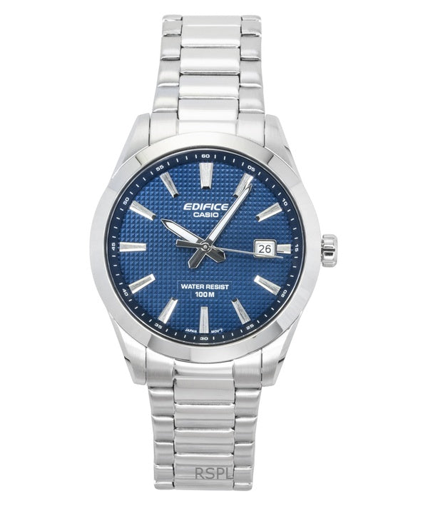Casio Edifice Analog Stainless Steel Blue Dial Quartz EFV-160D-2A 100M Men's Watch
