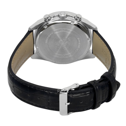 Casio Edifice Analog Standard Chronograph Leather Strap Salmon Dial Quartz EFV-610EL-5A 100M Men's Watch