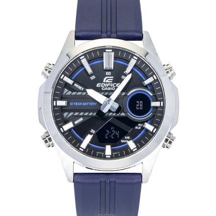 Casio Edifice Analog Digital Resin Strap Black Dial Quartz EFV-C120P-1A2 100M Men's Watch
