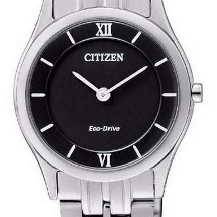 Citizen Black Dial Stainless Steel Eco-Drive EG3210-51E Women's Watch