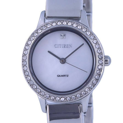 Citizen Analog Crystal Accents Mother Of Pearl Dial Quartz EJ6130-51D Womens Watch