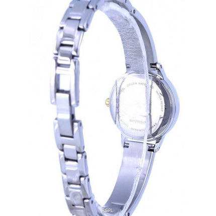 Citizen Crystal Accents Stainless Steel Black Dial Quartz EJ6134-50E.G Womens Watch