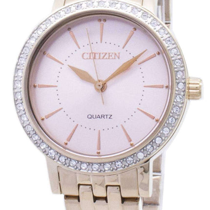 Citizen Quartz EL3043-81X Analog Diamond Accents Women's Watch