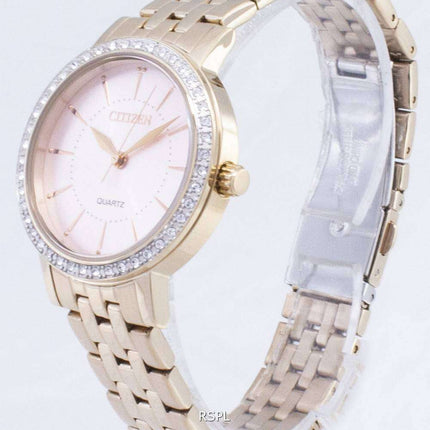 Citizen Quartz EL3043-81X Analog Diamond Accents Women's Watch