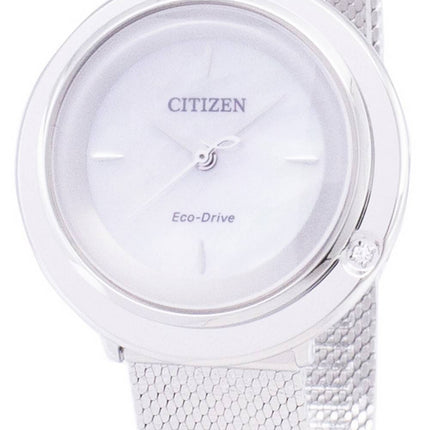 Citizen L Eco-Drive EM0640-82D Analog Diamond Accents Women's Watch