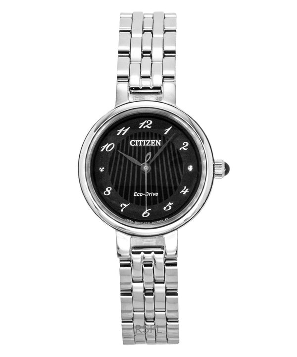 Citizen L Classic Stainless Steel Black Dial Eco-Drive EM0990-81E Women's Watch